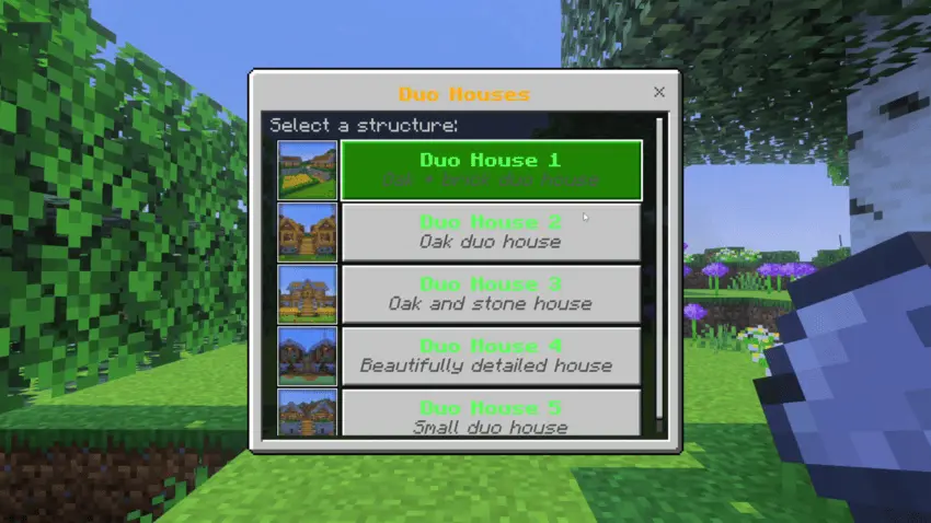 Structures In Just One Click Mod / Addon pic 5