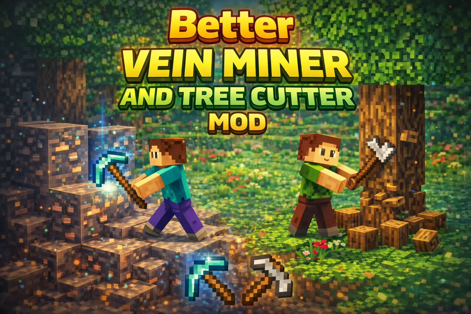 Better Vein Miner and Tree Cutter Mod / Addon pic 3