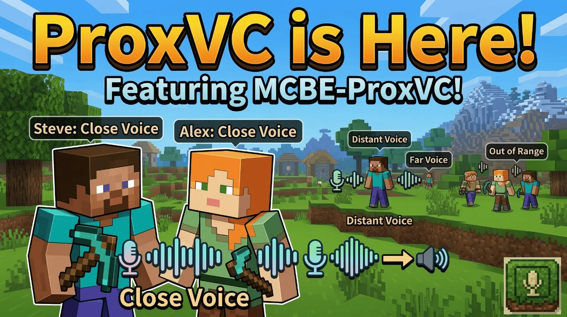 Proximity Voice Chat＆Proximity Text Chat Mod / Addon pic 1