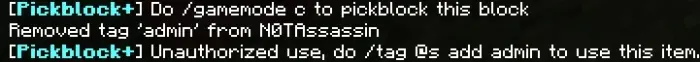 Pickblock+ Addon screenshot