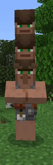 Triple Headed Villager Addon screenshot