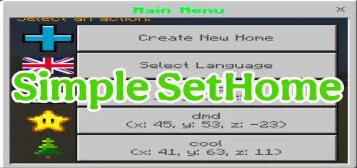 Just Simple Sethome Addon screenshot