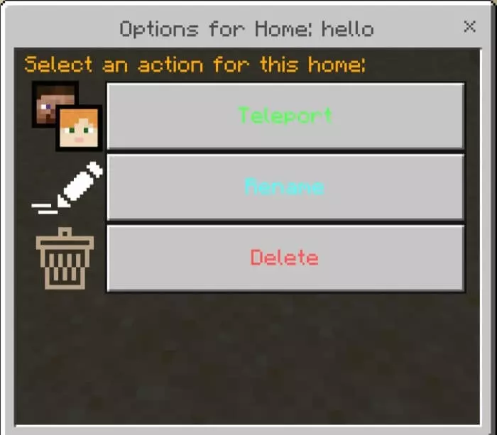 Just Simple Sethome Addon screenshot