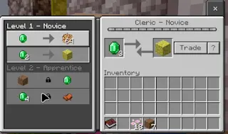 Villagers trade op items Addon screenshot