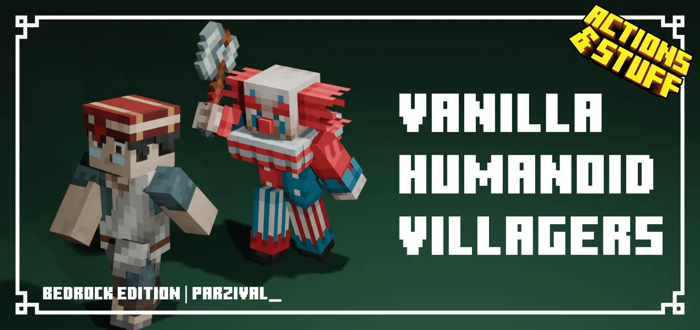 Vanilla Humanoid Villagers – Addon / Texture Pack thumbnail