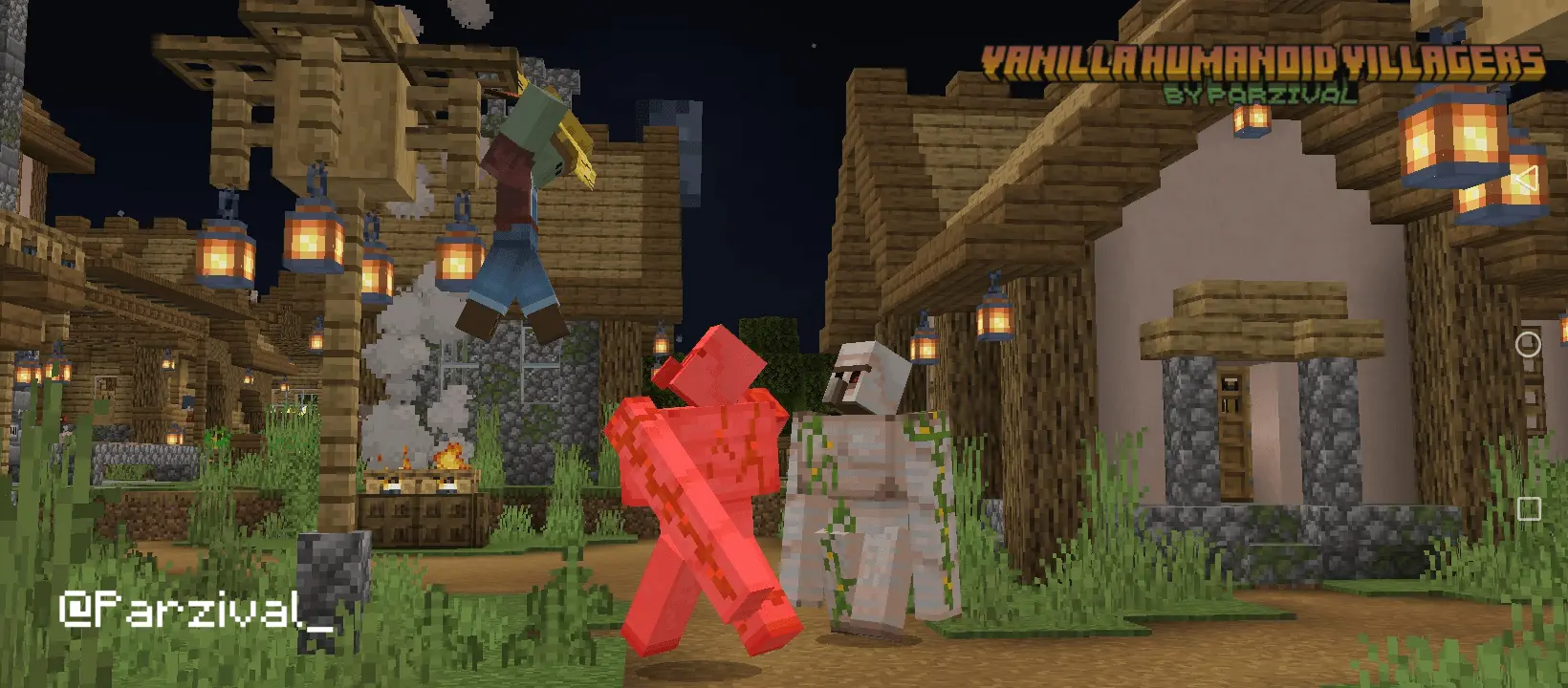 Vanilla Humanoid Villagers – Addon / Texture Pack pic 4