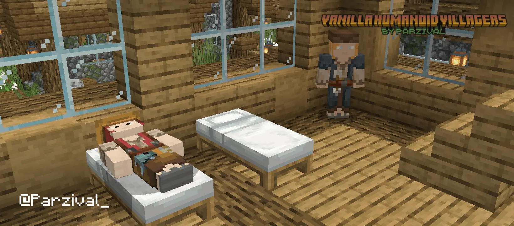 Vanilla Humanoid Villagers – Addon / Texture Pack pic 5