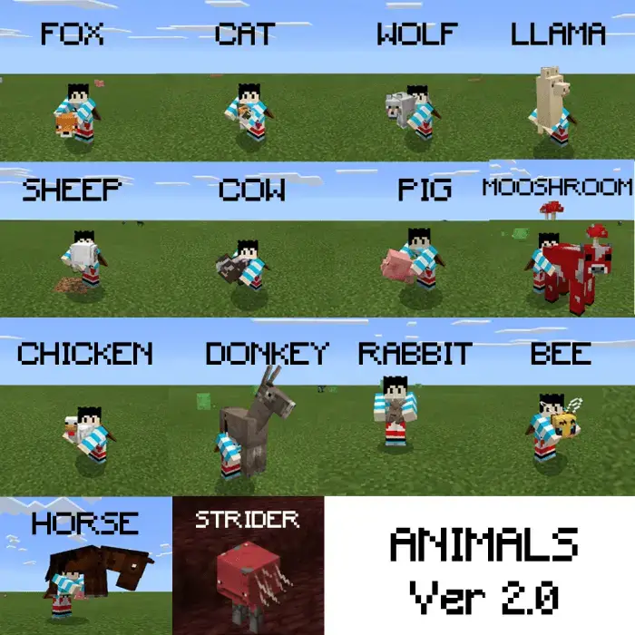 Carry Animals Add-on screenshot