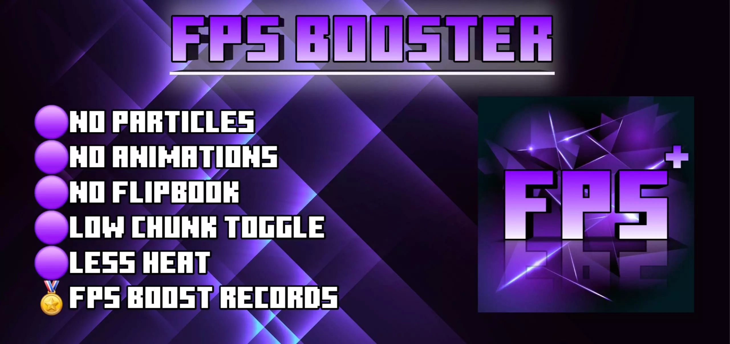 FPS Booster | No Lag & Fps Boost – Addon / Texture Pack thumbnail