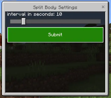 Split Body Addon screenshot