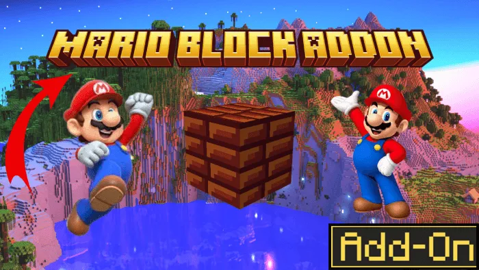 Minecraft Mario Platform Block Addon screenshot