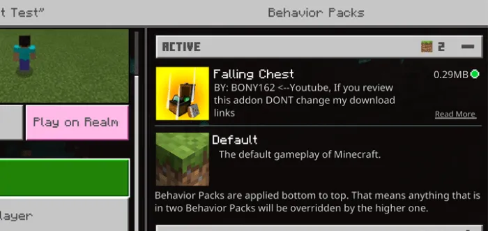 Raining Chests Addon screenshot