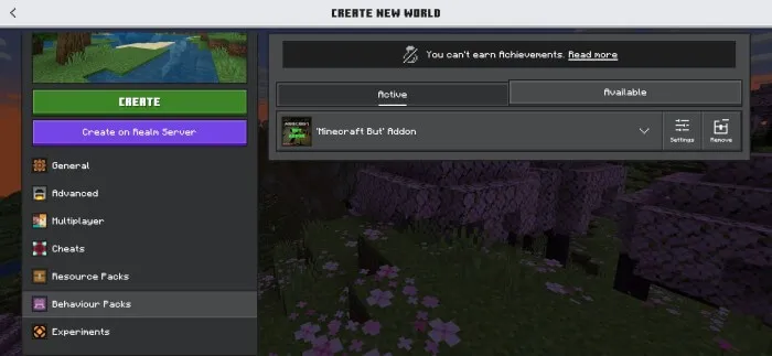 'Minecraft But' Addon screenshot