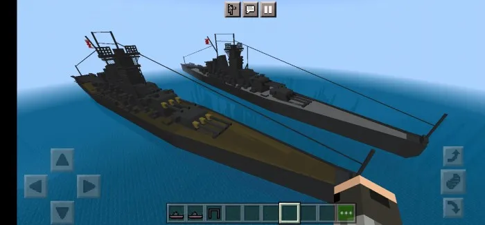 Creator Crafter's Yamato Battleships Addon screenshot