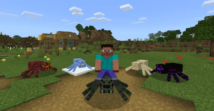 Mountable Spiders Addon screenshot