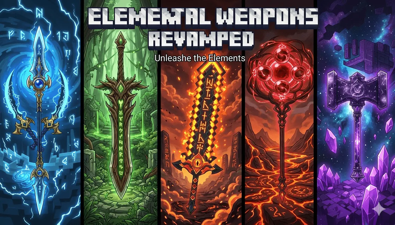Elemental Weapons Revamped Mod / Addon pic 1