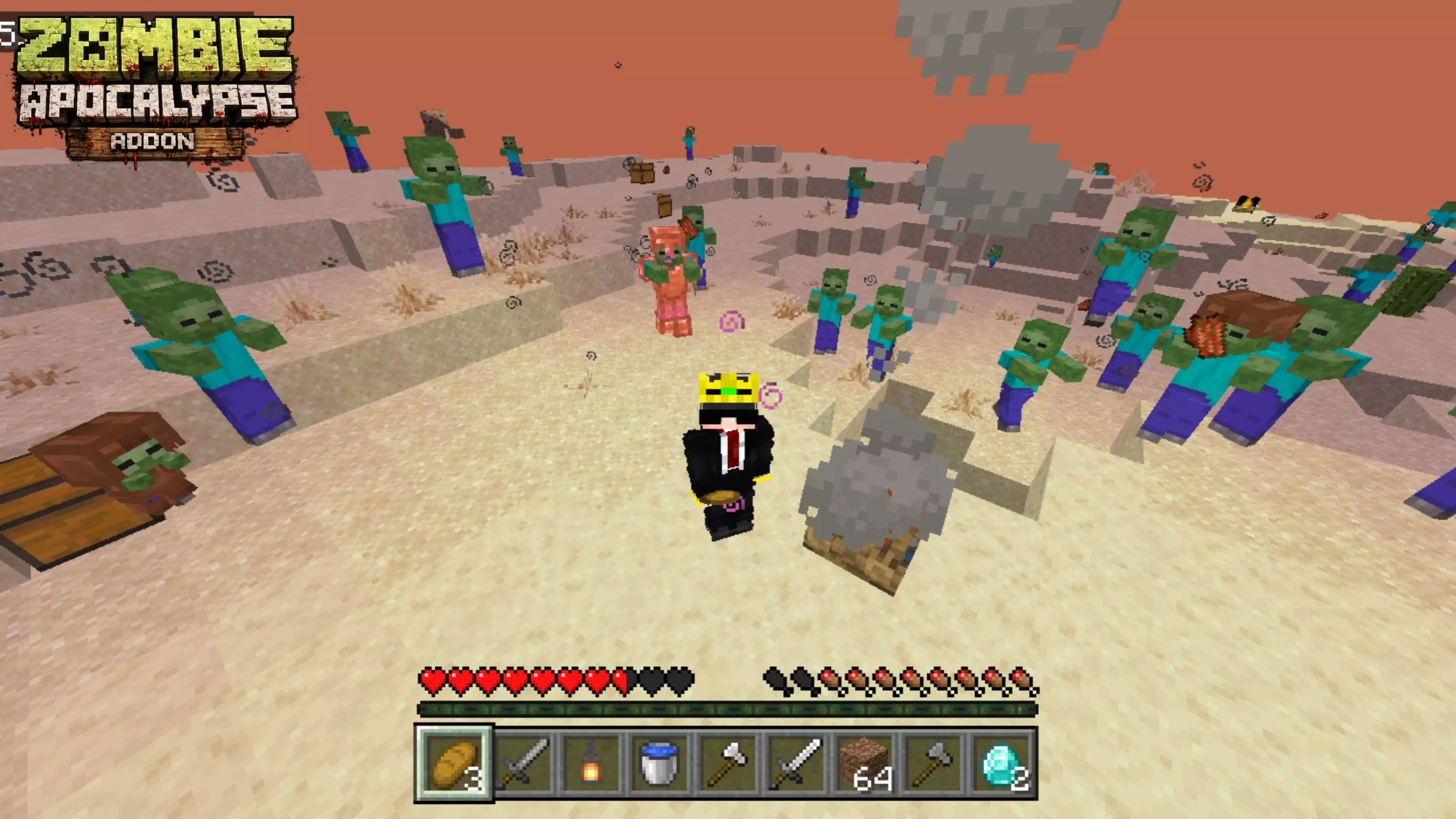 Zombie Apocalyps MCPE Addon pic 2