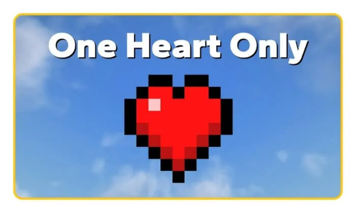 Minecraft, But You Have One Heart Addon thumbnail