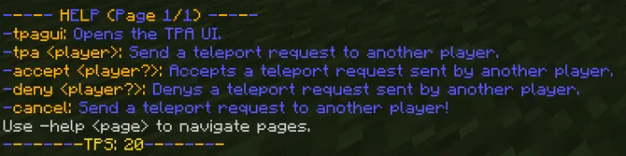 BAR's TPA Teleport Addon screenshot