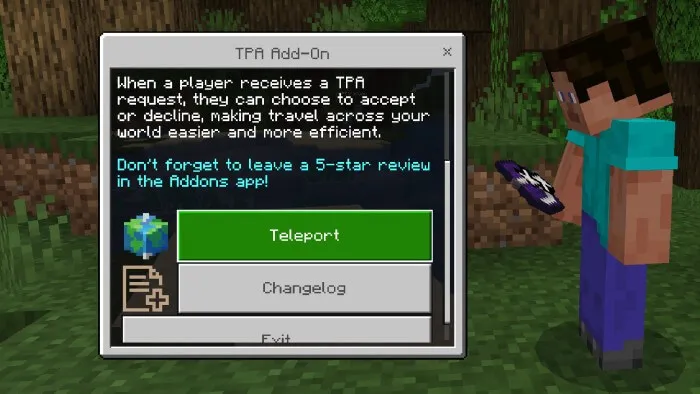 TPA: Teleport Addon screenshot