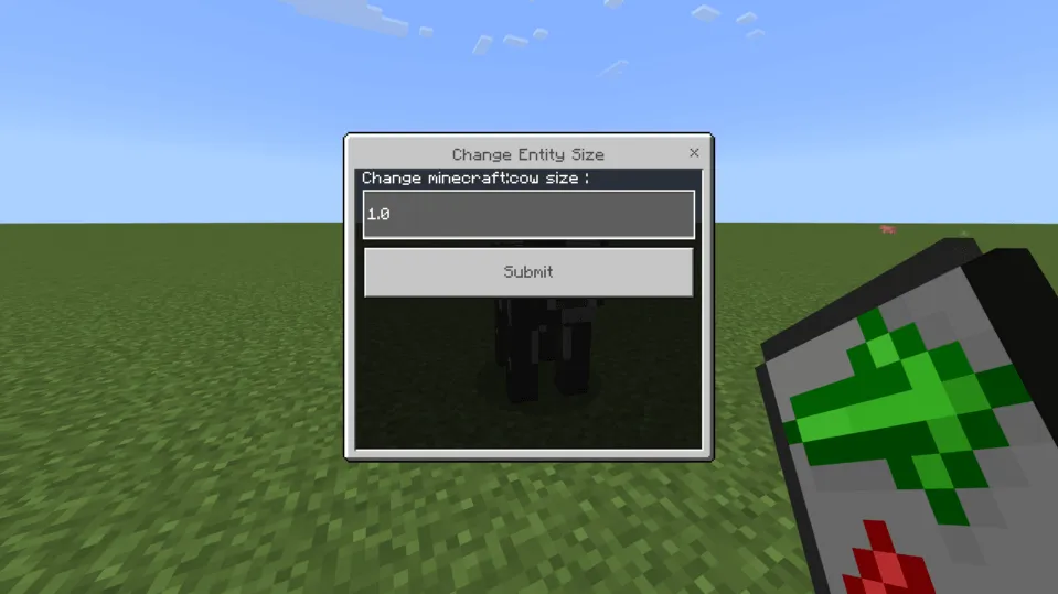 Change Entities Size Addon screenshot