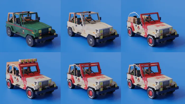 JNSO's Jurassic Park 90s Jeep Wrangler YJ Addon screenshot