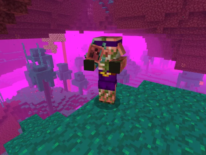 Piglin Fungus Throwers Addon screenshot