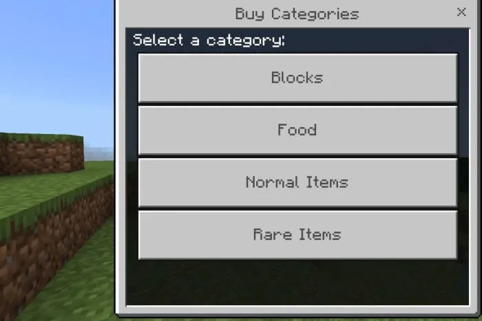 Simple Shop For Server/Realms Addon screenshot