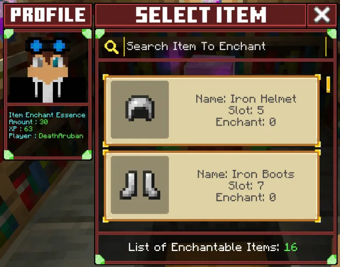 Enchant+ Addon screenshot