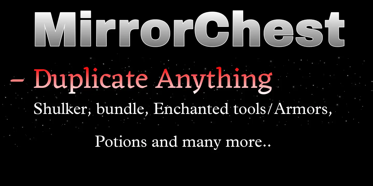 MirrorChest - Duplicator Mod / Addon thumbnail