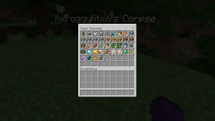 Player Corpse Addon screenshot