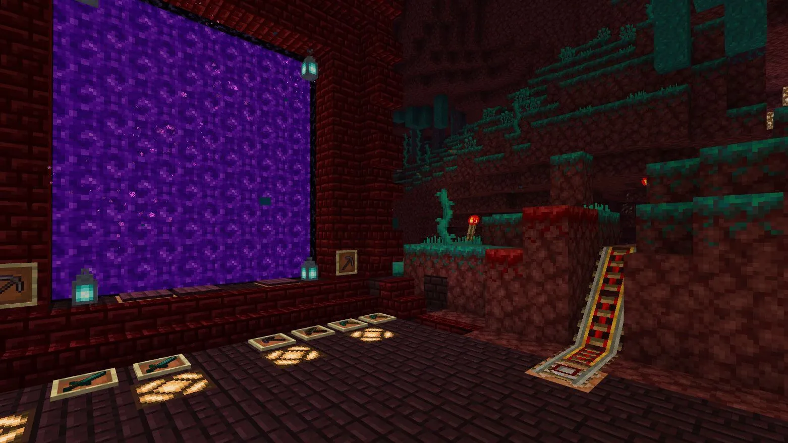 Nether and End Portal War Game Map screenshot