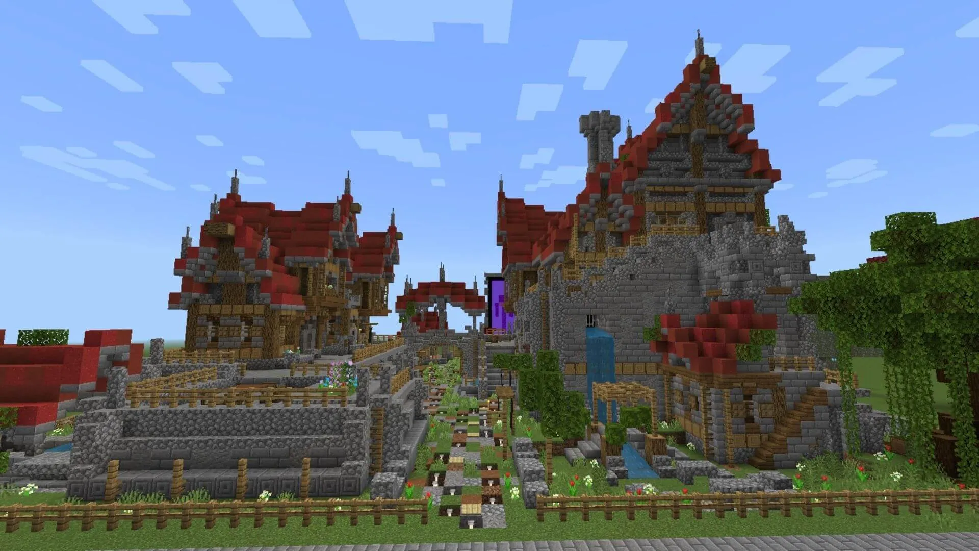 Nether and End Portal War Game Map screenshot