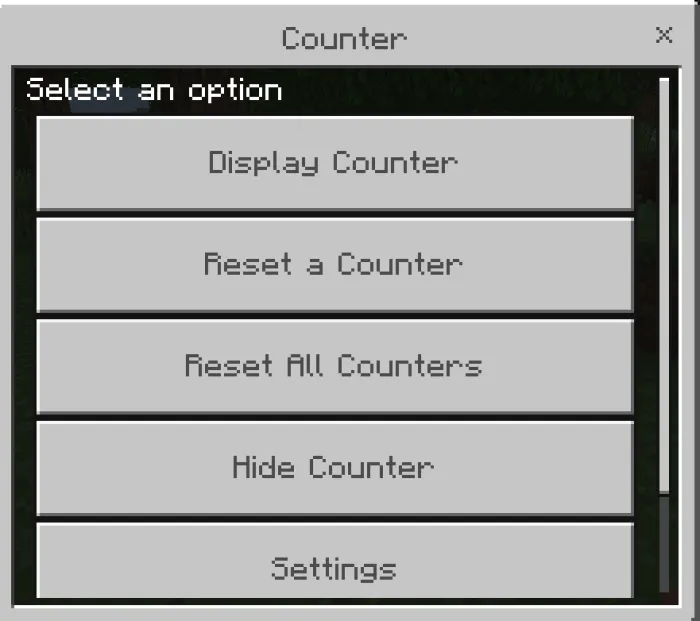 Counter MC Addon screenshot