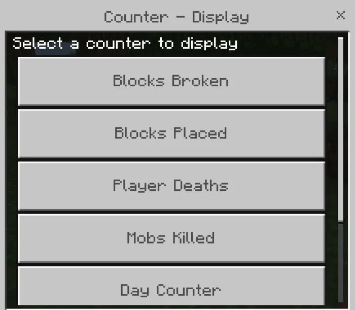 Counter MC Addon screenshot