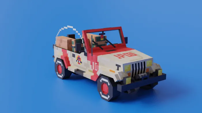 Jurassic Park 90s Jeep Wrangler YJ Addon screenshot
