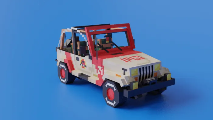 Jurassic Park 90s Jeep Wrangler YJ Addon screenshot
