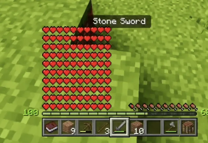 Minecraft! but your xp = your heart Addon screenshot
