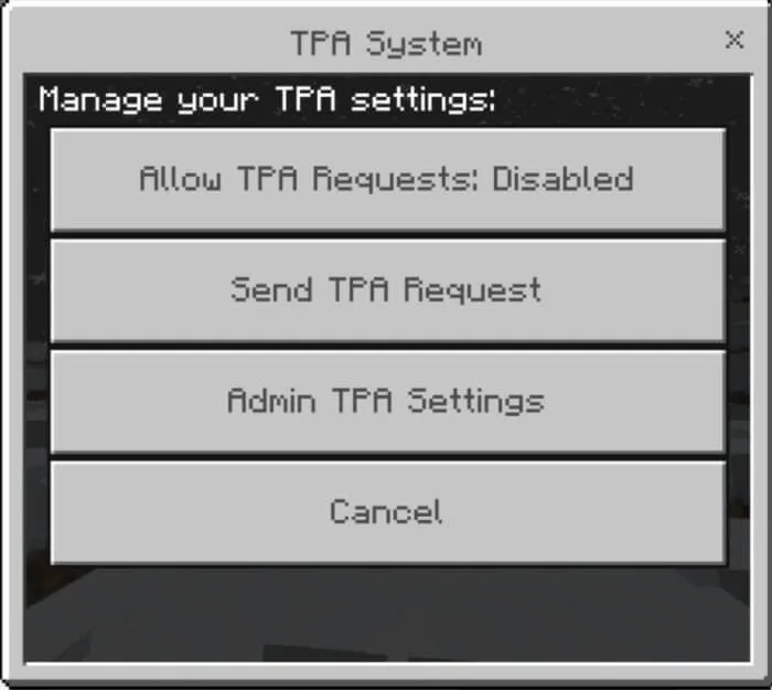 TPA System Addon screenshot