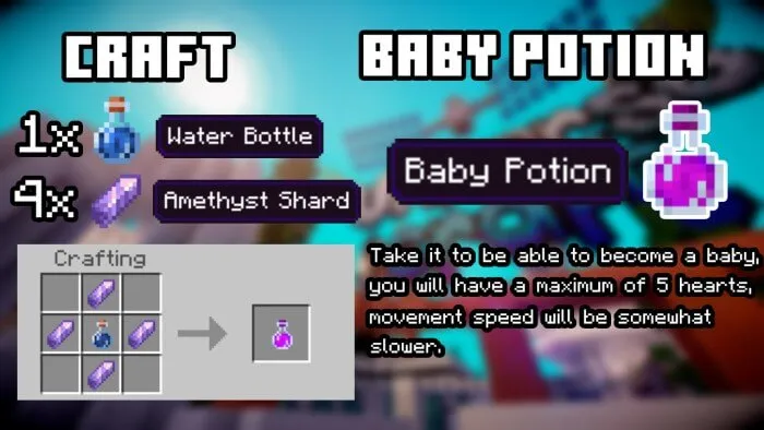 Transform into Baby! Addon screenshot