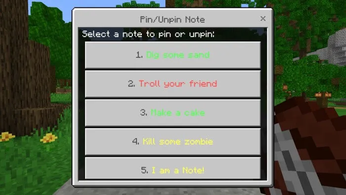 Notes Addon screenshot