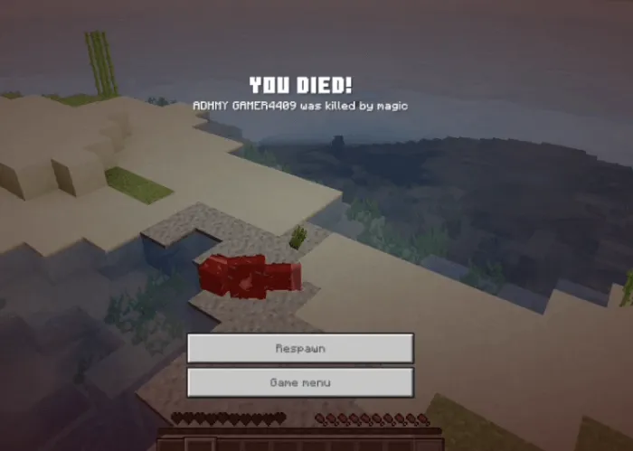 Minecraft but You can't touch grass, netherack and End stone Addon screenshot