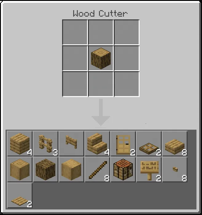 Wood Cutter Addon screenshot