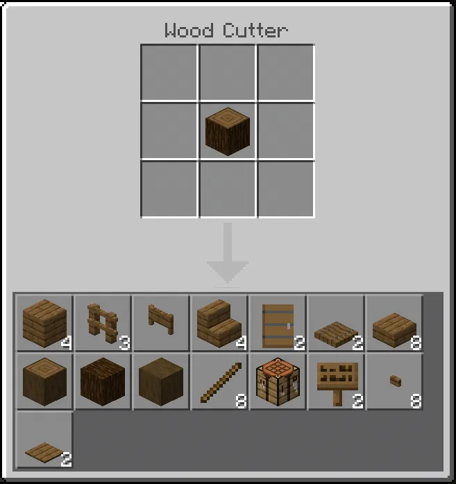 Wood Cutter Addon screenshot