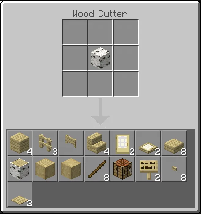 Wood Cutter Addon screenshot