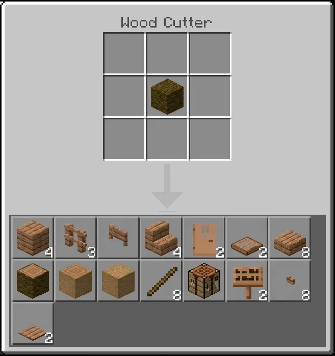 Wood Cutter Addon screenshot