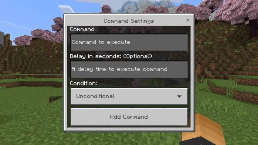 Chat Command Creator Addon screenshot