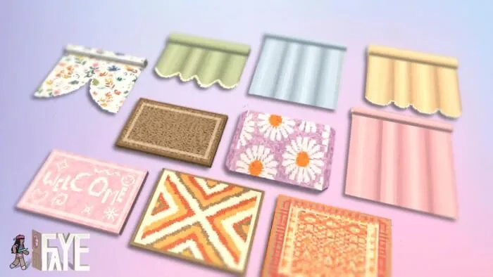 The FAYE Rugs & Curtains Set Addon screenshot