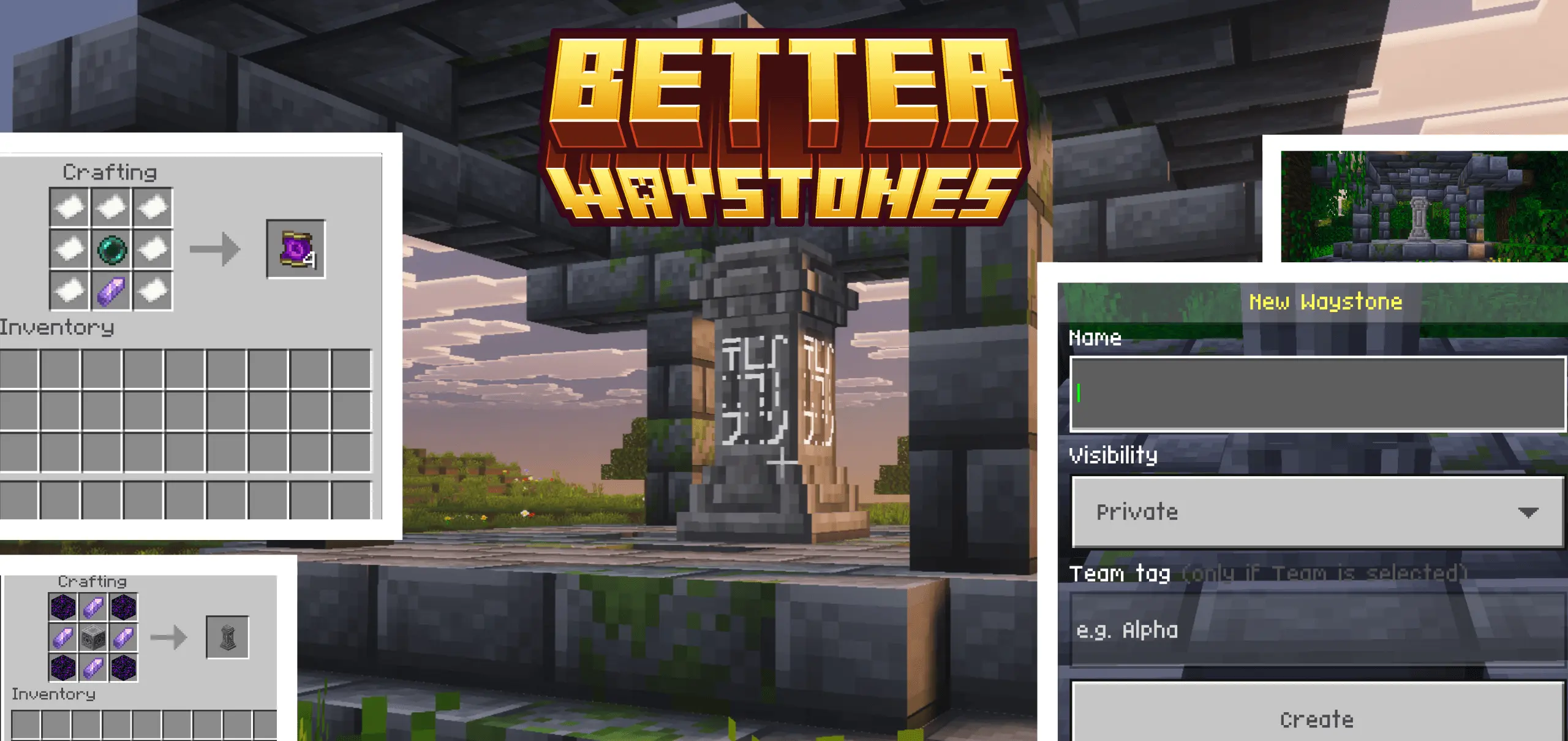 Better WayStones Mod / Addon screenshot 1