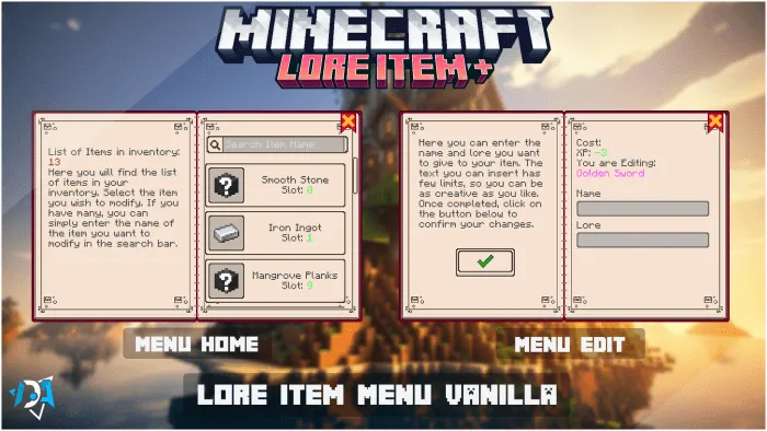 Lore Item+ Addon screenshot
